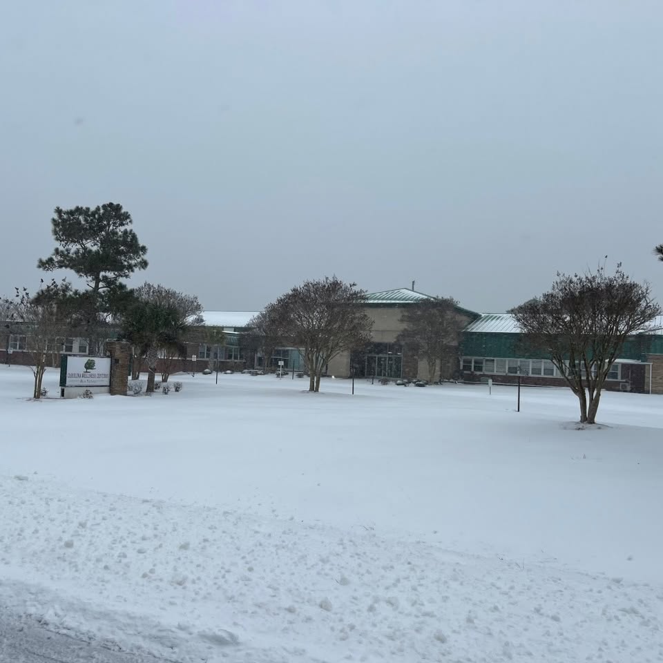 Carolina Wellness Centers campus at Sea Level in winter