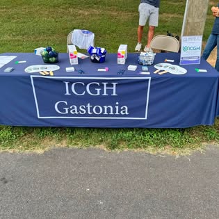 ICGH team members at a community outreach event in Gastonia, North Carolina